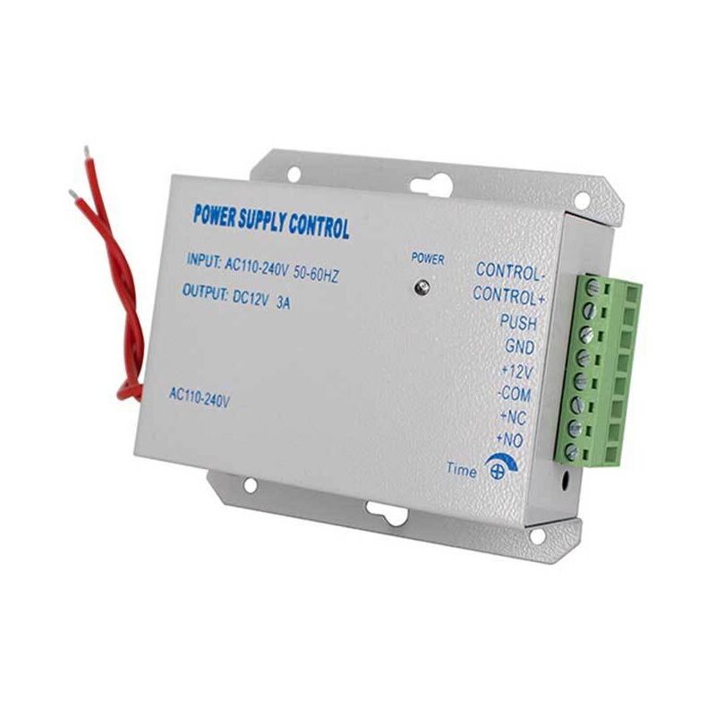 foto del prodotto alimentatore per sistema di controllo accessi ac 110 240v a dc 12v 3a 36w, trasformatore per controllo accessi, controller per controllo accessi