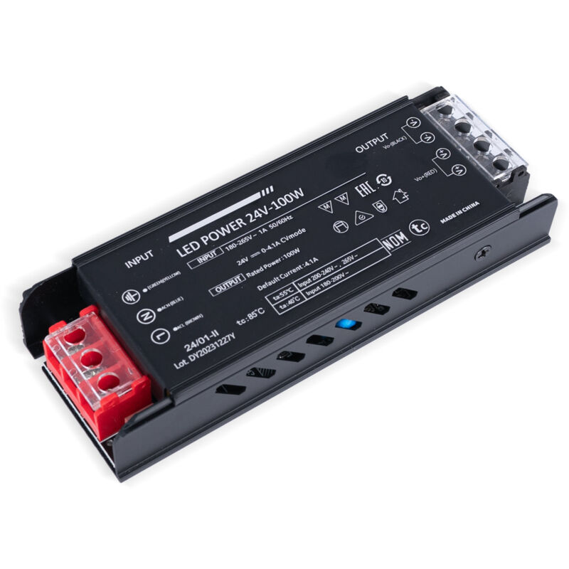 foto del prodotto alimentatore slim 100w 24v 4,1a alta efficienza ip20