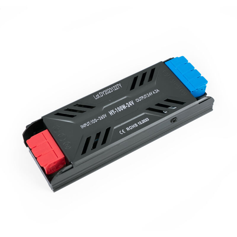 foto del prodotto alimentatore slim 100w 24v 4,2a connessione rapida ip20