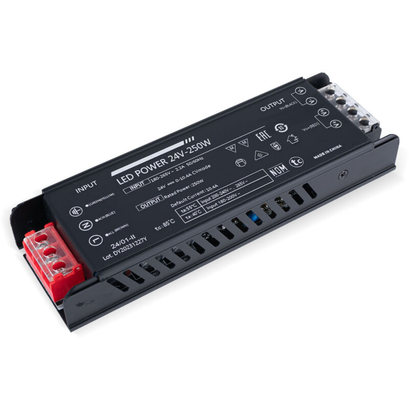 foto del prodotto alimentatore slim 250w 24v 10,4a alta efficienza ip20