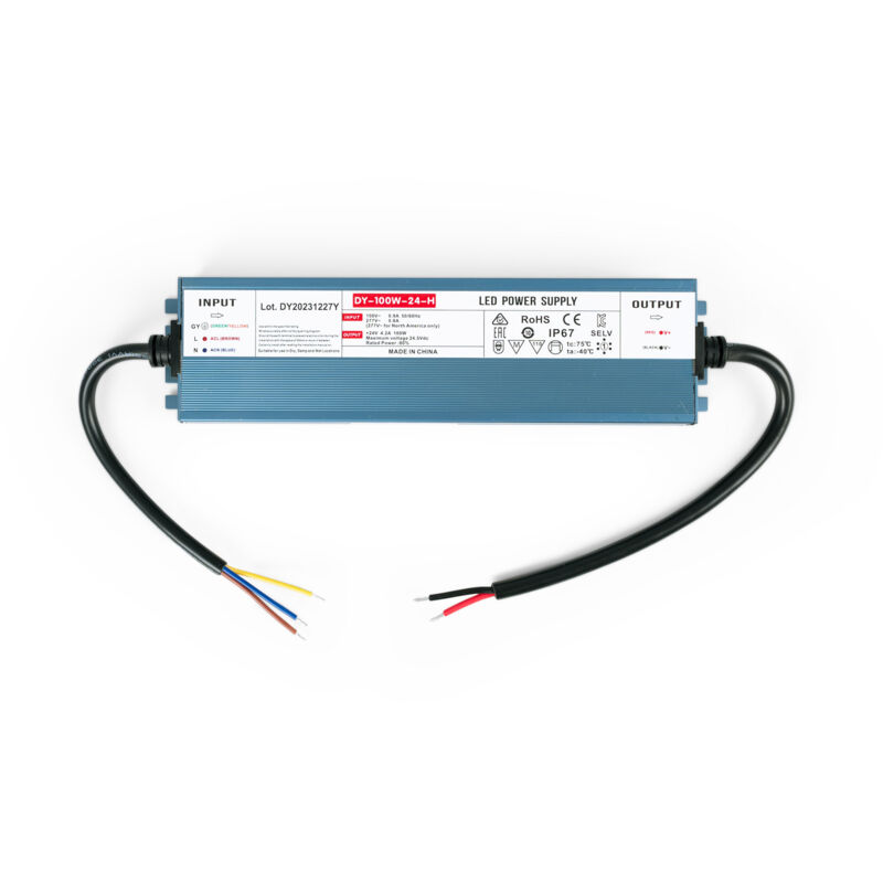foto del prodotto alimentatore slim a tenuta stagna 100w 24v 4,2a ip67