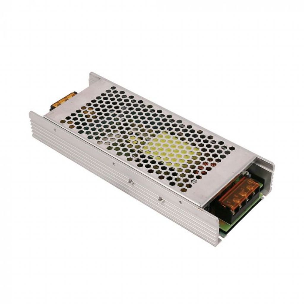 foto del prodotto alimentatore slim in metallo 360 w 24v 15a ip20 v tac strisce led