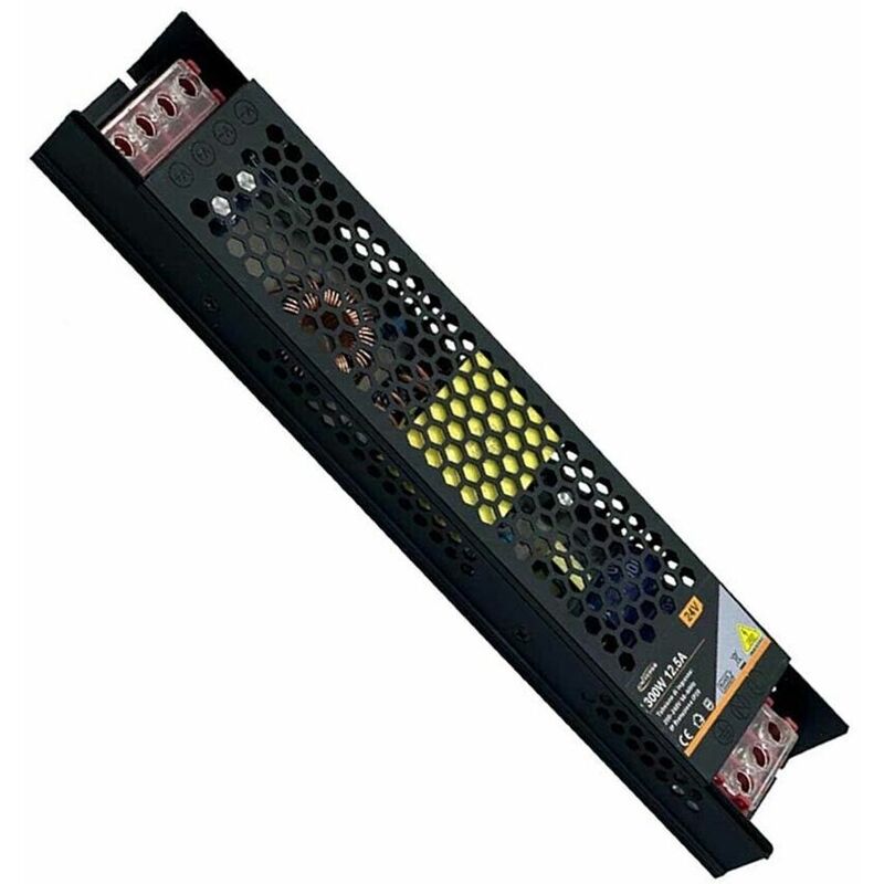 foto del prodotto alimentatore slim stabilizzato 24v 300 w trasformatore x telecamera striscia led