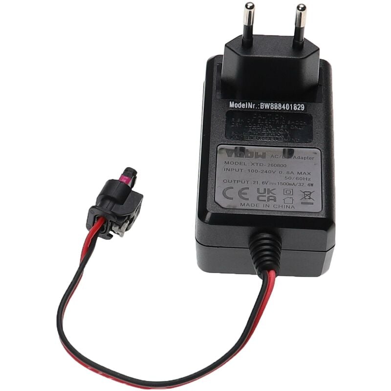 foto del prodotto alimentatore sostituisce husqvarna 581 14 51 02, 5811451 01, 581145101, 581145102, 584408901 per batterie da avviamento per robot tosaerba vhbw