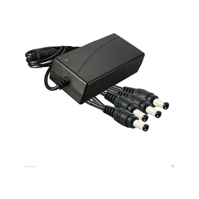 foto del prodotto alimentatore stabilizzato trasformatore 12v 10a 4 uscite telecamere dvr strisce