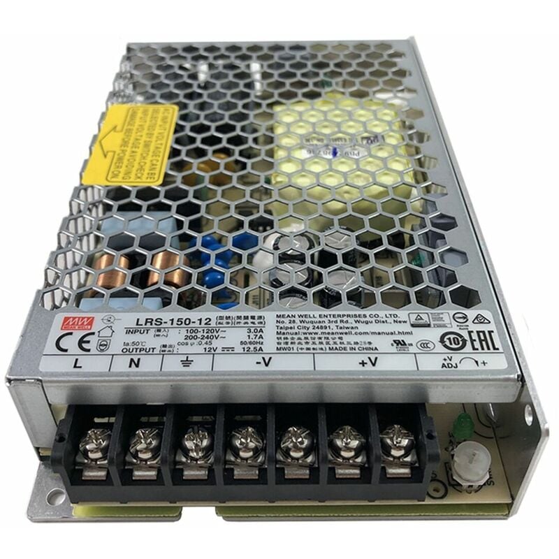 foto del prodotto alimentatore switching 150w 12vdc 12.5a doppia uscita lrs 150 12 meanwell