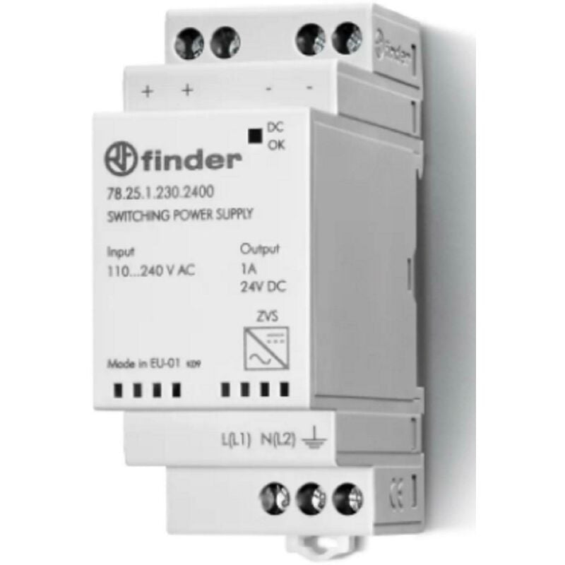 foto del prodotto alimentatore switching 25w 12vdc 2a 782512301200 finder