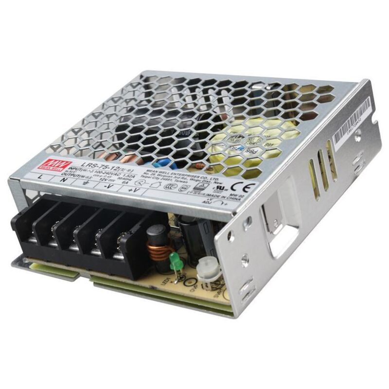 foto del prodotto alimentatore switching 75w 12v 6a mean well 530136984