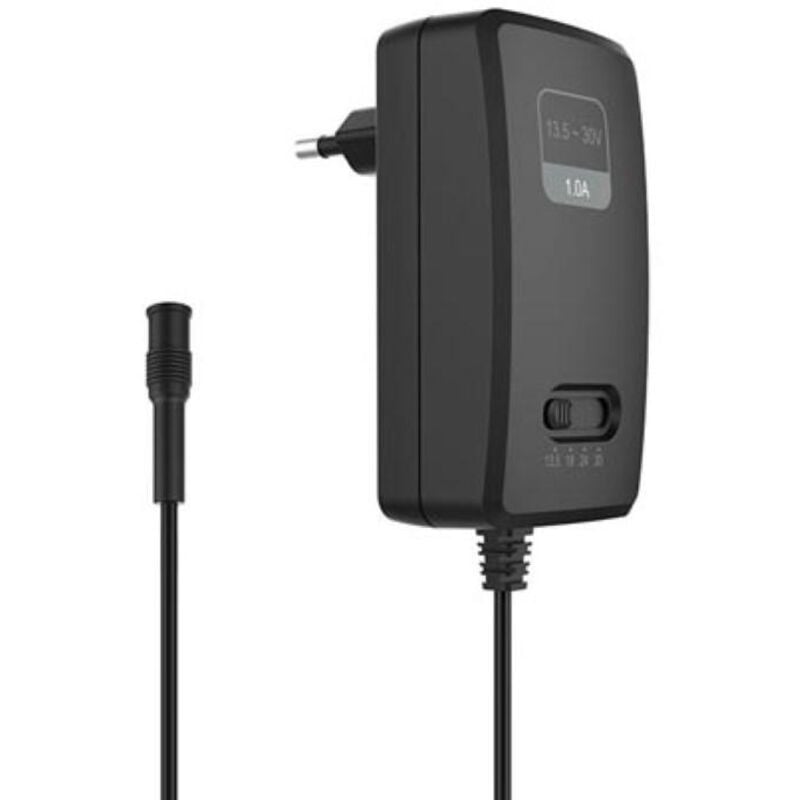 foto del prodotto alimentatore switching compatto con uscita selezionabile da 13,5 a 30 v cc 30 w 1 a max.