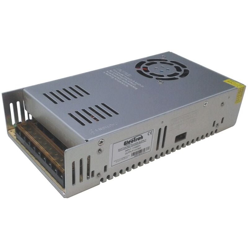 foto del prodotto alimentatore switching in contenitore metallico 12vdc 30a