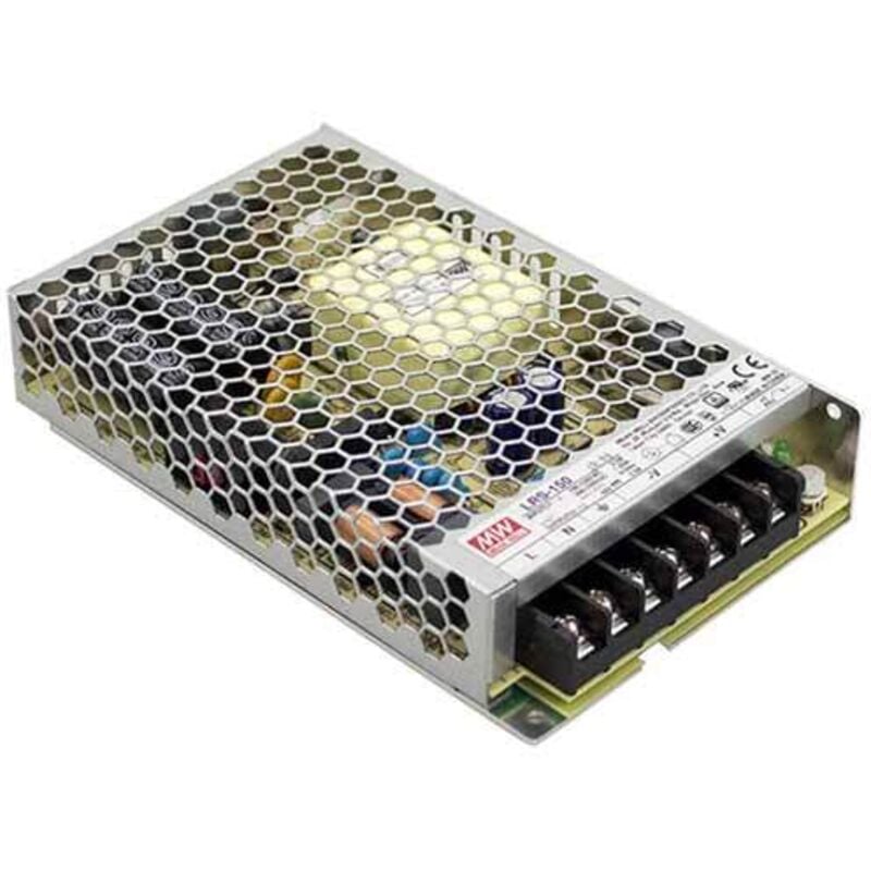 foto del prodotto alimentatore switching metallico meanwell lrs-150-12 dc12v 12.5a 150w doppia uscita
