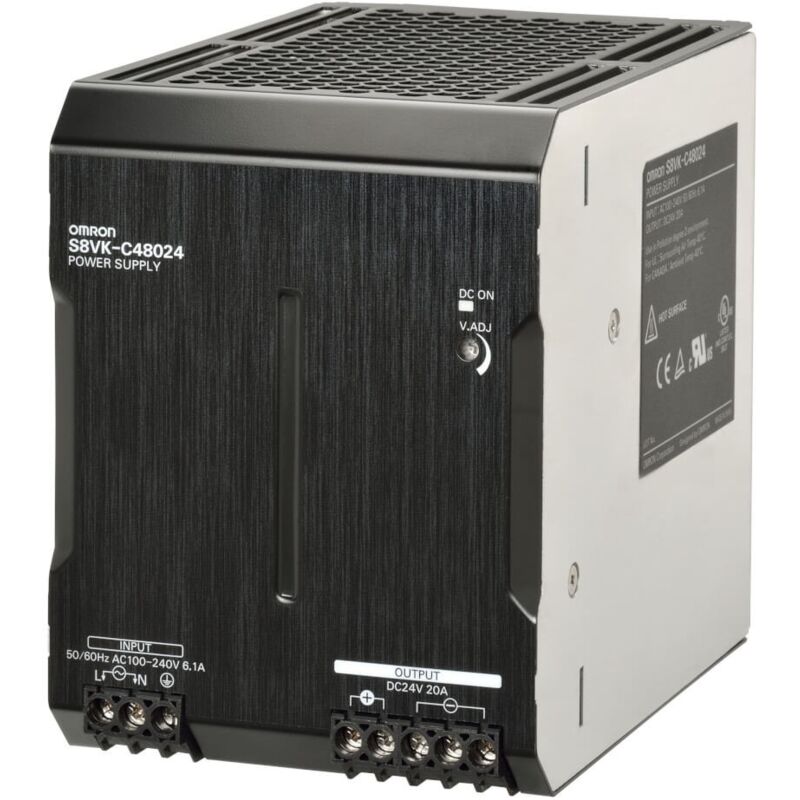 foto del prodotto alimentatore switching omron 24dc 20a 480w lite s8vkc48024