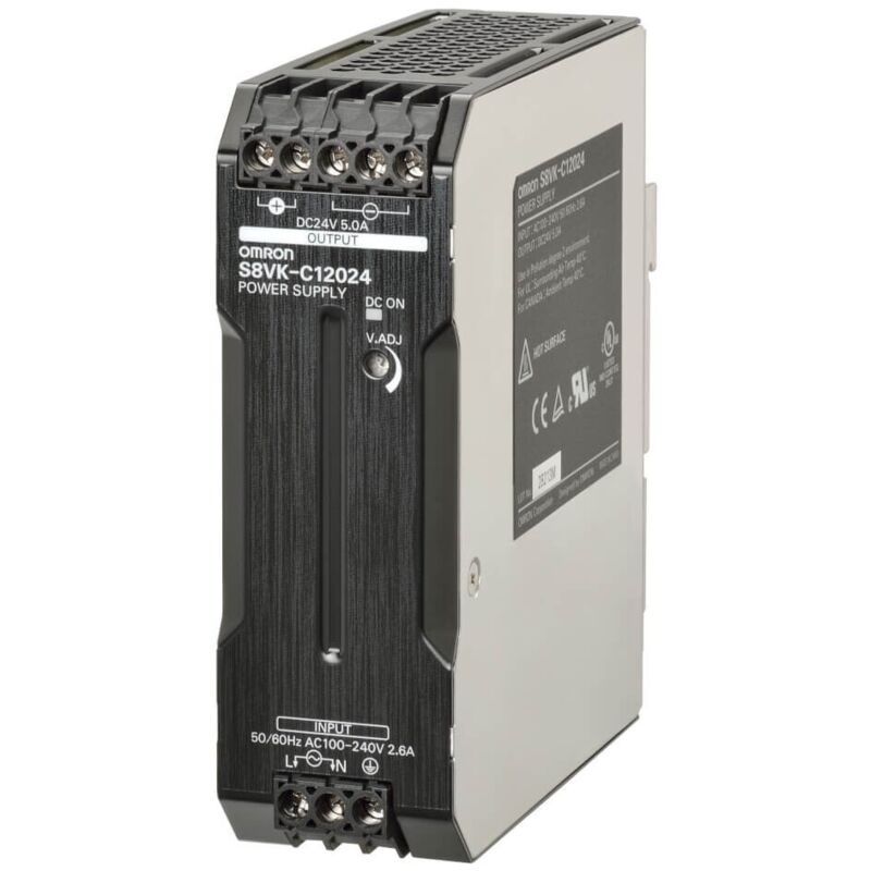 foto del prodotto alimentatore switching omron 24dc 5a 120w lite s8vkc12024