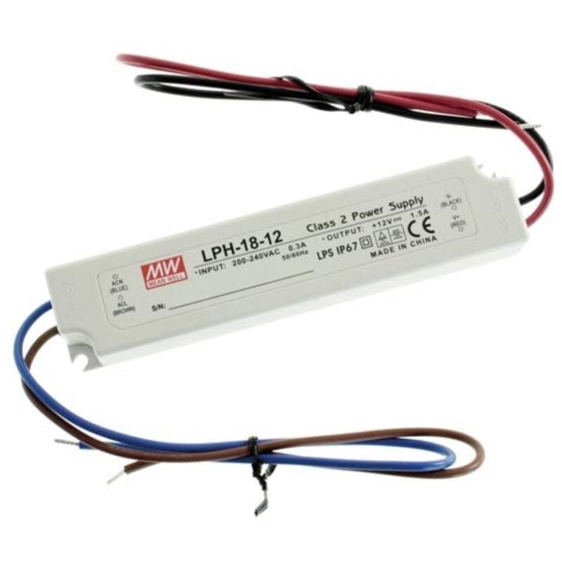 foto del prodotto alimentatore switching - uscita singola - 18 w - 12 v