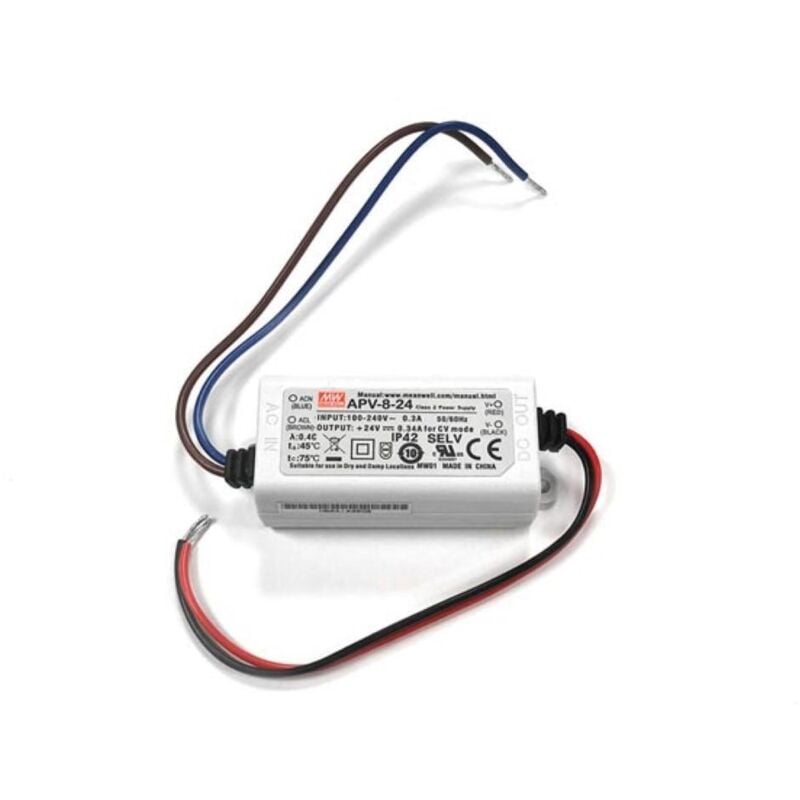 foto del prodotto alimentatore switching uscita singola 8 w 24 v