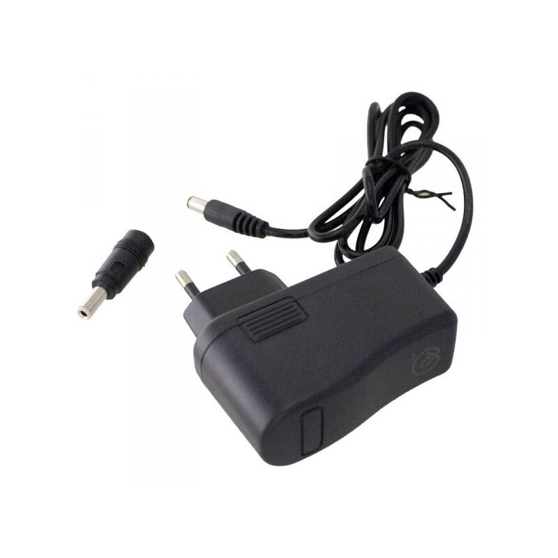 foto del prodotto alimentatore trasformatore 9v 2a 18w caricatore 9v con dc jack maschio 5,5mmx2,1mm e 5,5mmx2,5mm