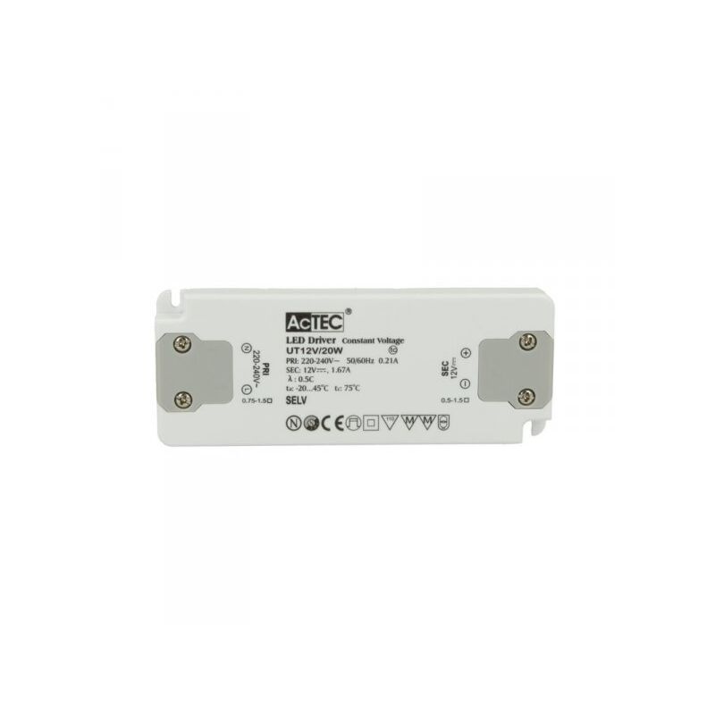 foto del prodotto alimentatore trasformatore cv super slim 14mm 12v 20w 1,67a