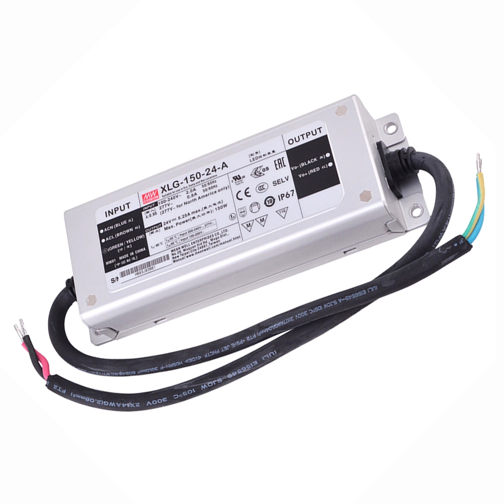 foto del prodotto alimentatore trasformatore mean well 150w 24v 6,25a xlg 150 24 a ip67 impermeabile