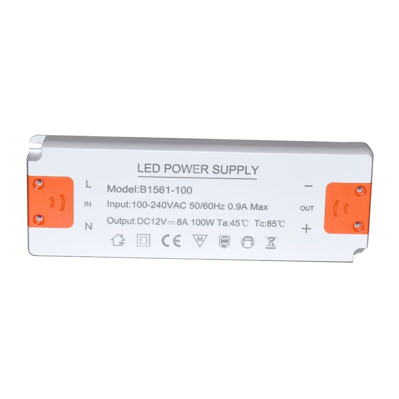 foto del prodotto alimentatore ultra slim 12v 100 w ip20