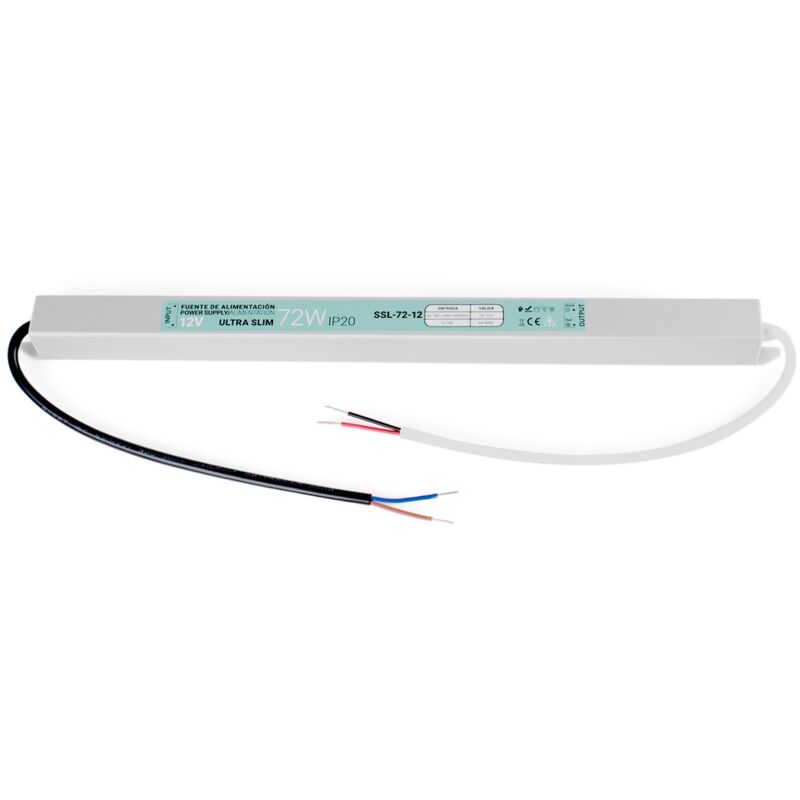 foto del prodotto alimentatore ultra slim 12v - 72w - ip20