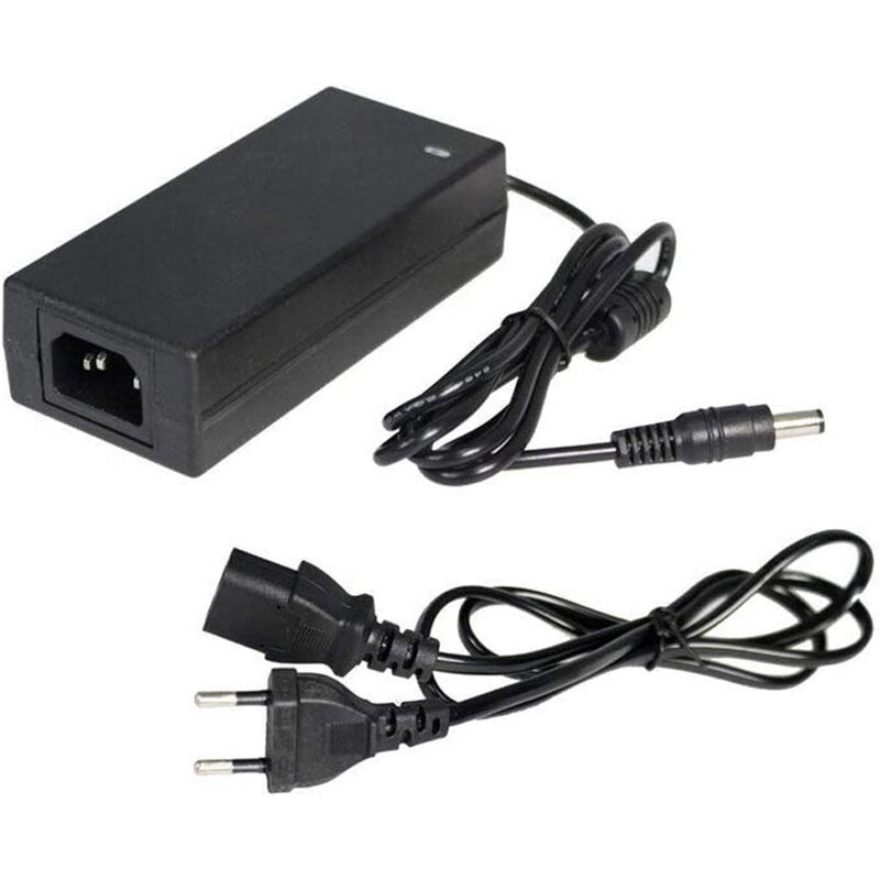 foto del prodotto alimentatore universale 12v 5 ampere 60 watt trasformatore input 100 230v output 12 volt con spina standard eu jack di uscita e led
