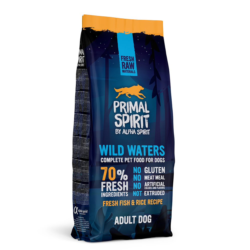 foto del prodotto alimento per cani primal spirit 70 wild waters 12 kg