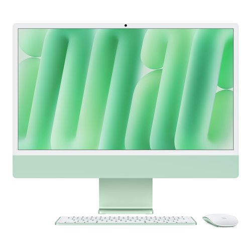 foto del prodotto all in one apple mwue3t a imac green apple m4 16gb 256gb apple gpu