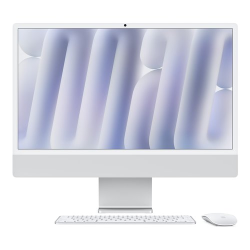 foto del prodotto all in one apple mwuv3t a imac silver apple m4 16gb 512gb apple gpu