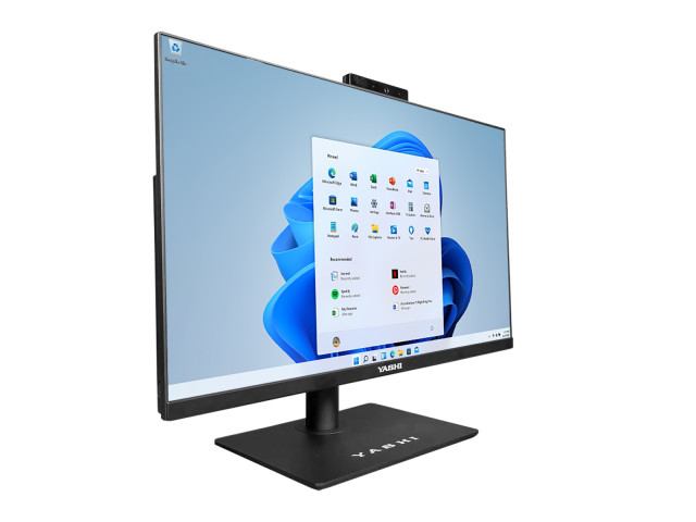 foto del prodotto all in one yashi victory ay24800 24 i5 1235u 8gb ram 512gb ssd nvme tastiera e mouse w11p black pivot