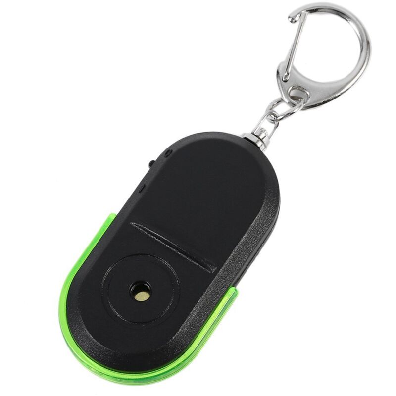 foto del prodotto allarme anti smarrimento wireless, localizzatore di chiavi remoto con fischietto e luce led, localizzatore portachiavi per chiavi, portafoglio,