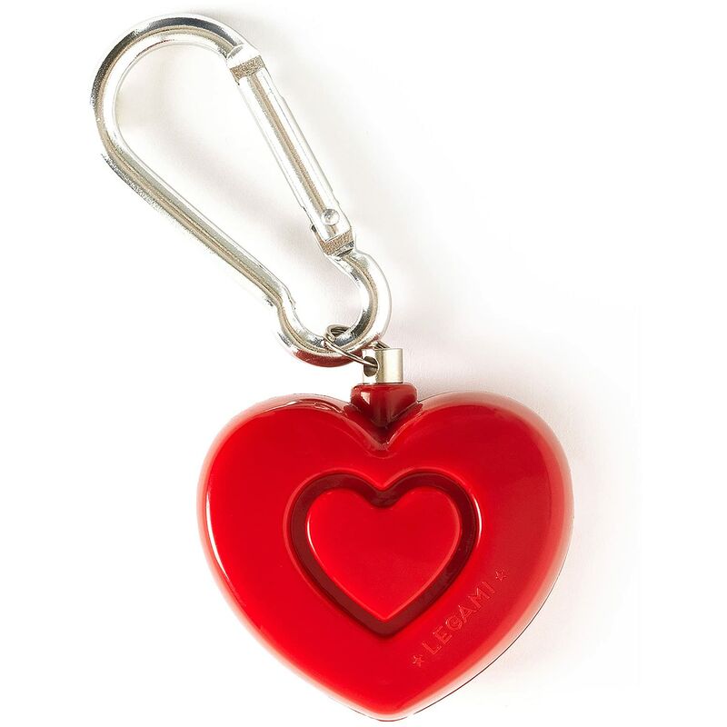 foto del prodotto allarme di sicurezza personale con luce led, sos personal alarm, permette di attirare l'attenzione, potenza sonora del segnale 110 db, voltaggio luce