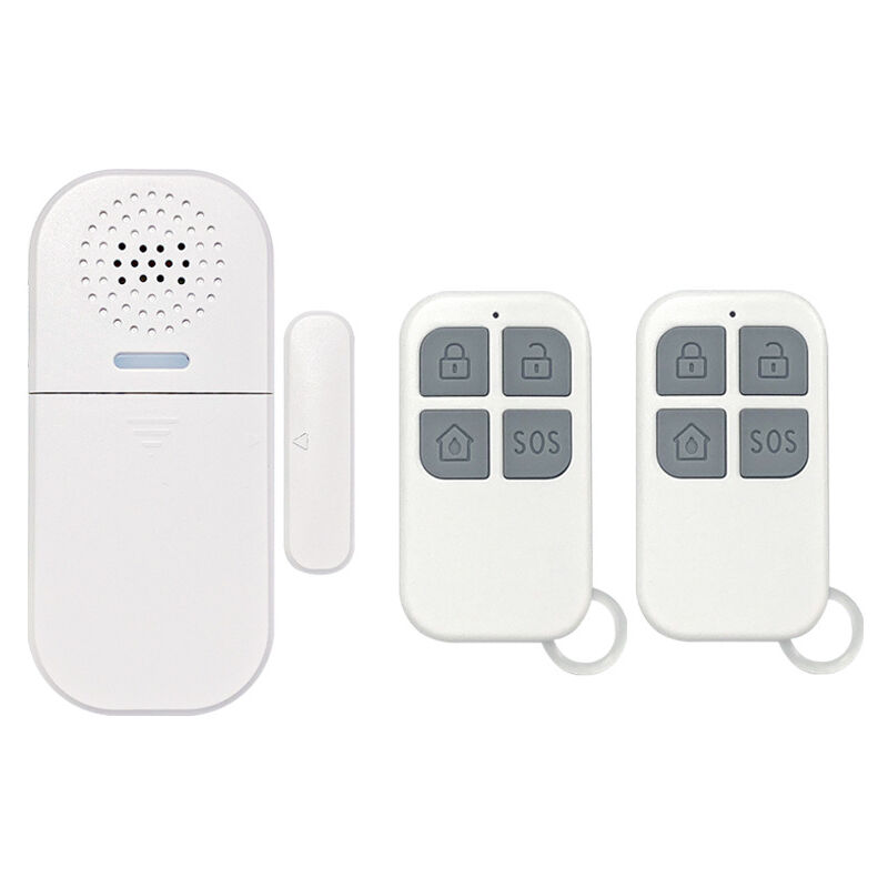 foto del prodotto allarme per porte e finestre, 2 telecomandi, sirena da 130 db, volume regolabile, 5 modalit di allarme, sensore di sicurezza magnetico, allarme