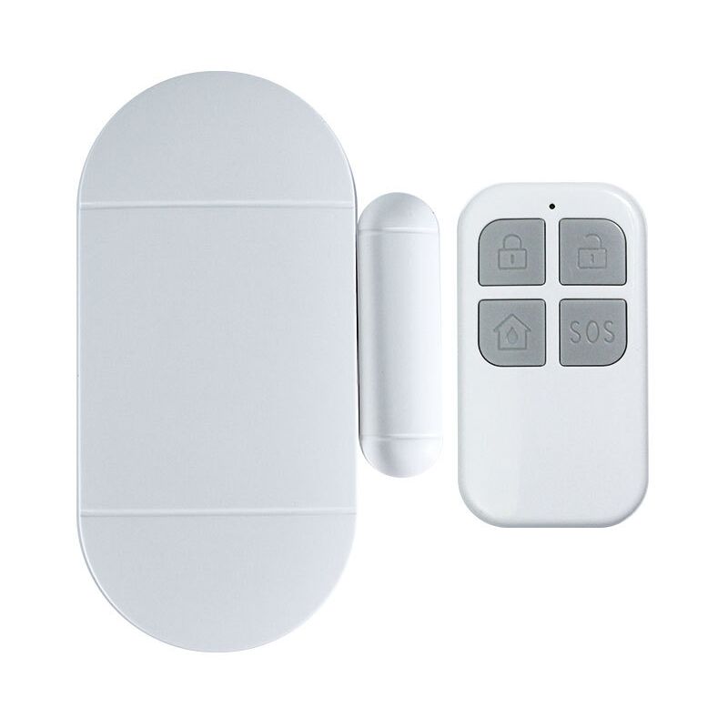 foto del prodotto allarme per porte e finestre con sirena da 130 db, 1 telecomandi, facile da installare, allarme domestico wireless