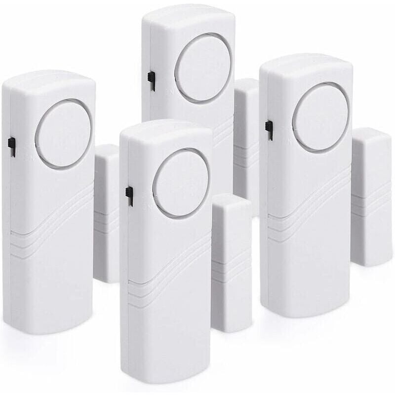 foto del prodotto allarmi per porte e finestre set da 4 sicurezza domestica e antifurto funzionamento magnetico 120 db ymyny