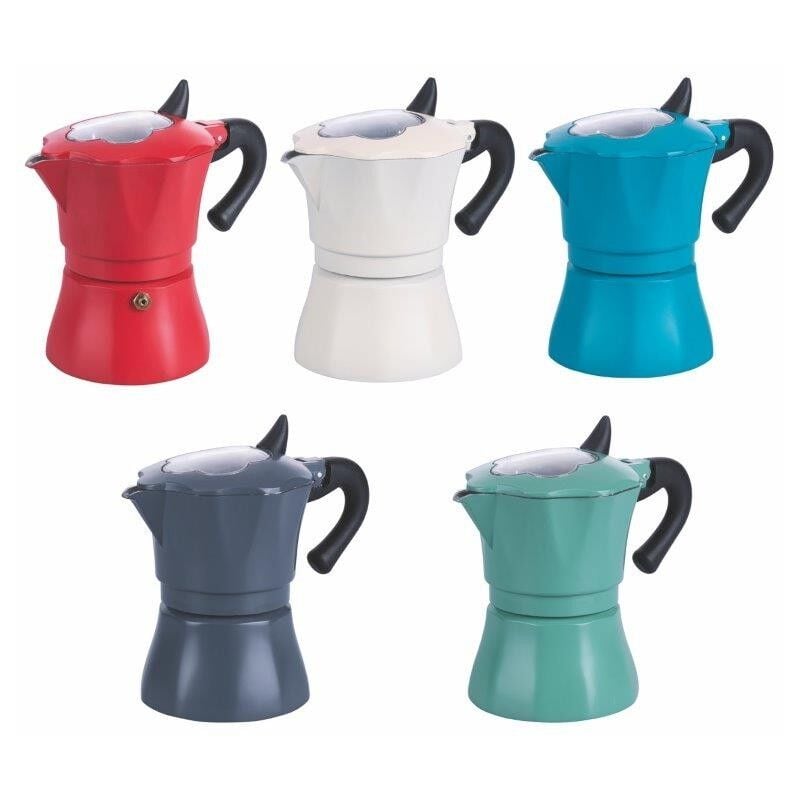 foto del prodotto allegra caffettiera 2 tazze 5 colori assortiti