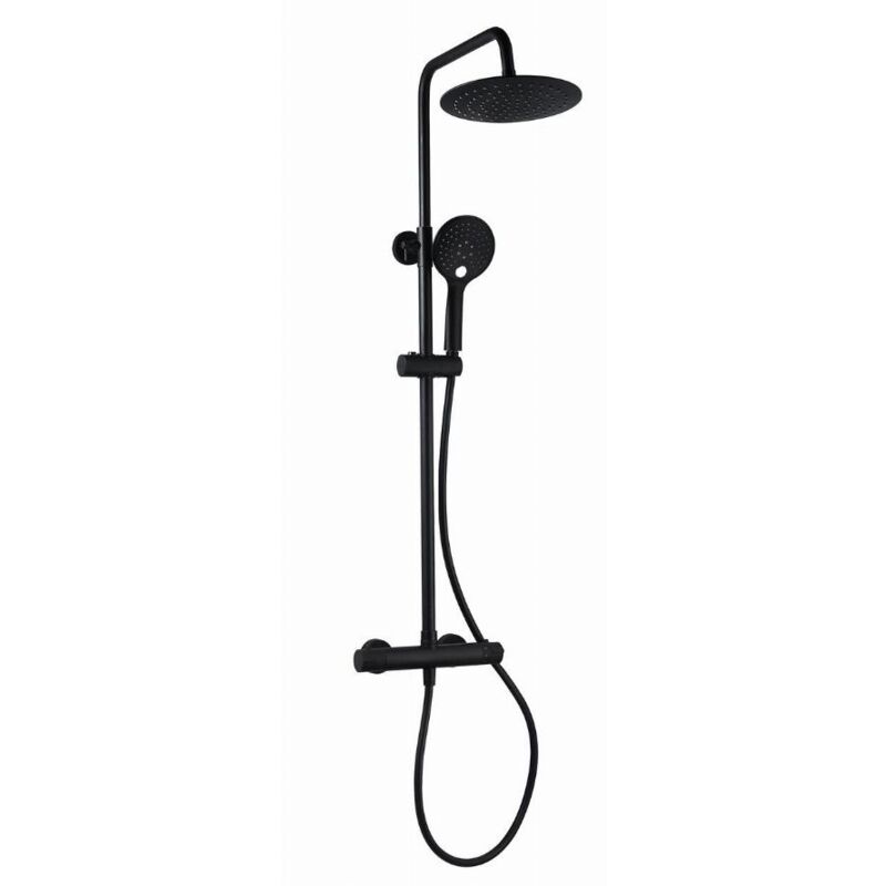 foto del prodotto allibert colonna doccia loft game aquarine laccata nera opaca 824445