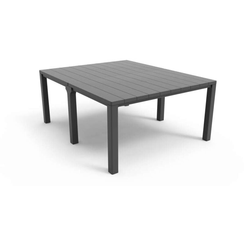 foto del prodotto allibert keter julie double table 294x90x75h 147x180x75h woodlook grafite
