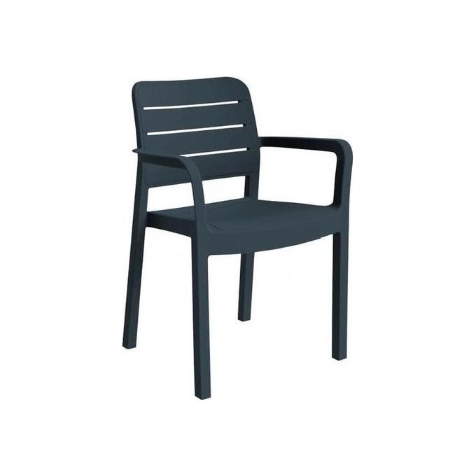 foto del prodotto allibert poltrona tisara in resina colore grafite