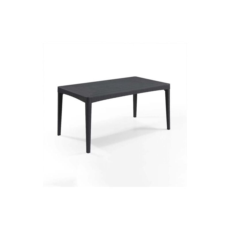 foto del prodotto allibert tavolo da giardino 160x90x74 cm in resina keter girona antracite