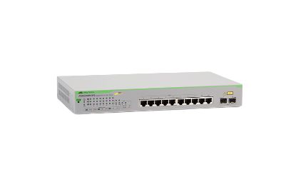 foto del prodotto allied telesis gs950 10ps gestito gigabit ethernet 10 100 1000 supporto power over ethernet poe verde, grigio