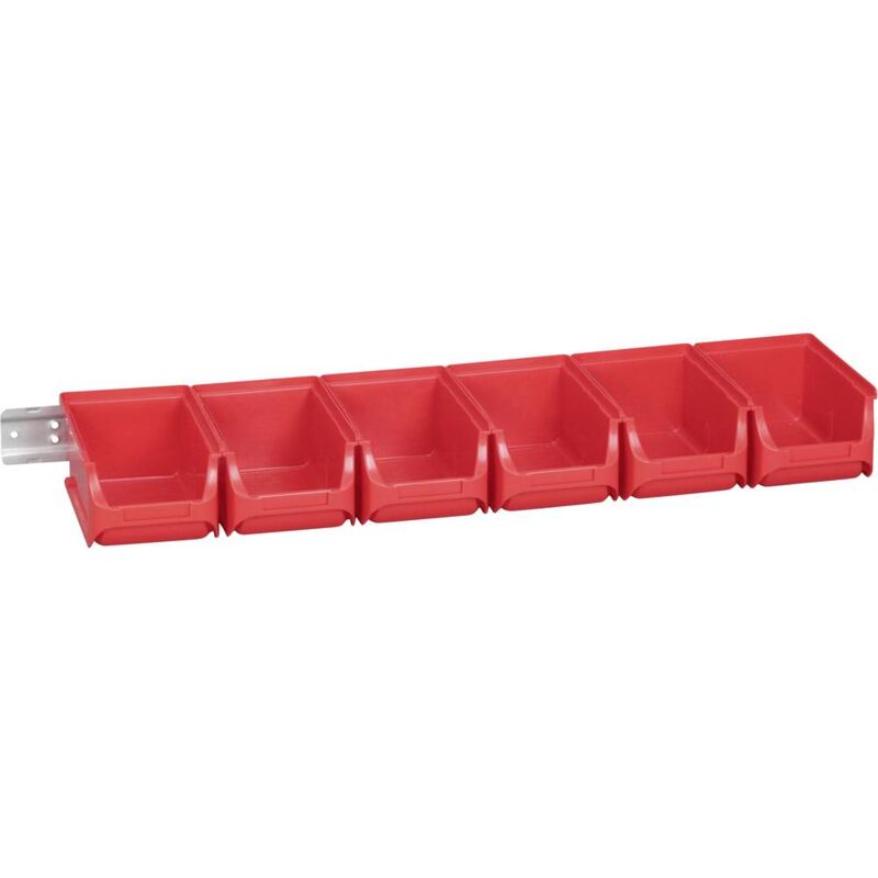 foto del prodotto allit 457060 cassetta impilabile da magazzino l x l x a 615 x 165 x 75 mm rosso 1 pz.