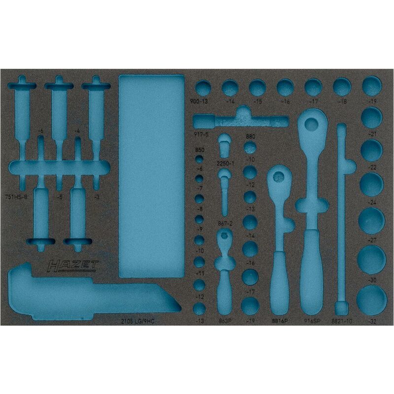 foto del prodotto alloggiamento in espanso morbido bicomponente 163 329l l x p 519 mm x 342 mm