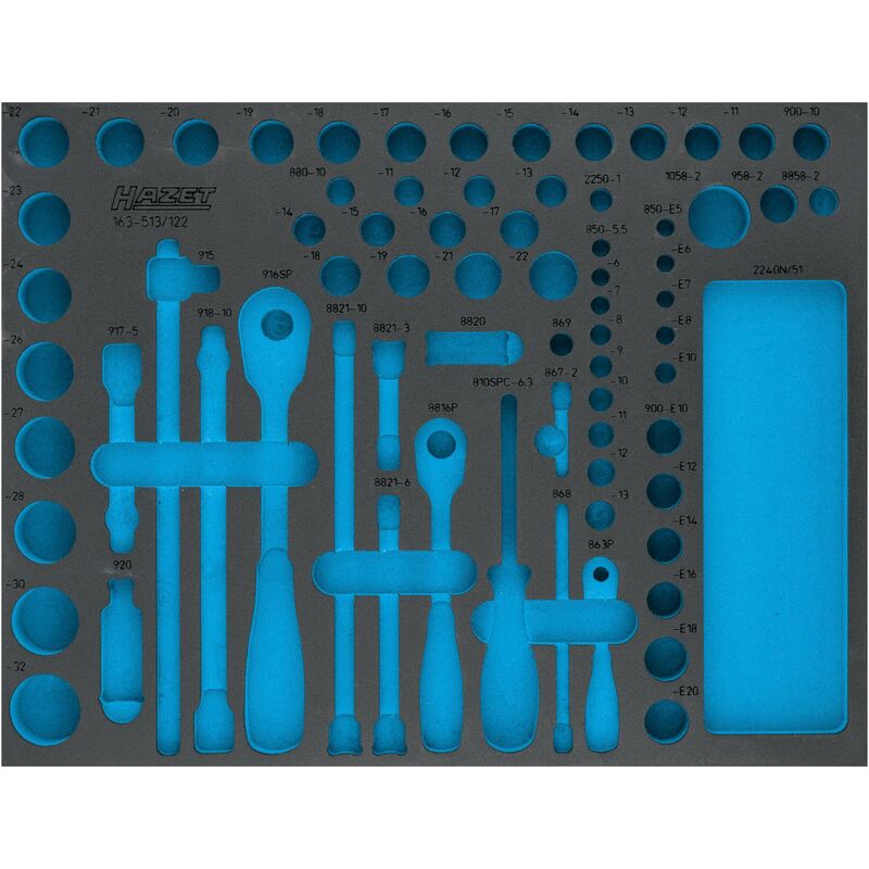 foto del prodotto alloggiamento in espanso morbido bicomponente 163 513l l x p 519 mm x 392 mm