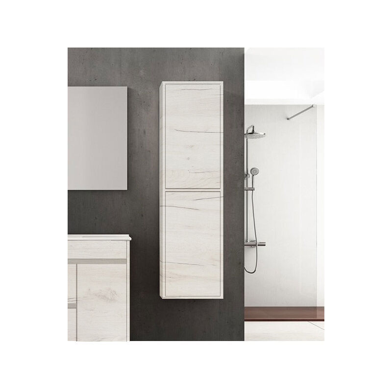 foto del prodotto allstone colonna per mobili da bagno 10 colori e due misure disponibili. bianco nordico 35x140x25