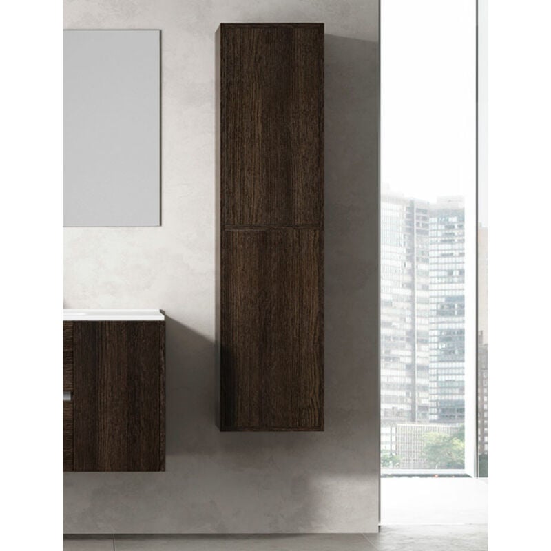 foto del prodotto allstone colonna per mobili da bagno 10 colori e due misure disponibili. rovere evasione 35x140x25