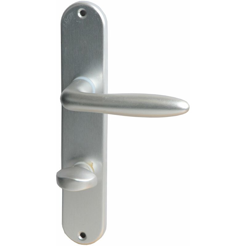 foto del prodotto alluminio alpertec ray ii ls per carteiio scopino per wc con porte del bagno in anodizzato anti blindature, 78 mm, argento, 40362030po