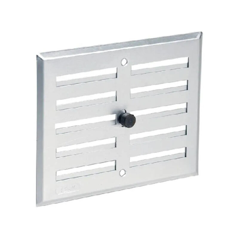 foto del prodotto alluminio anodizzato grigio con chiusura rettangolare 17x14