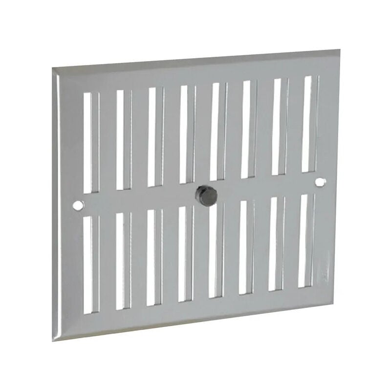 foto del prodotto alluminio anodizzato grigio con chiusura rettangolare 17x19
