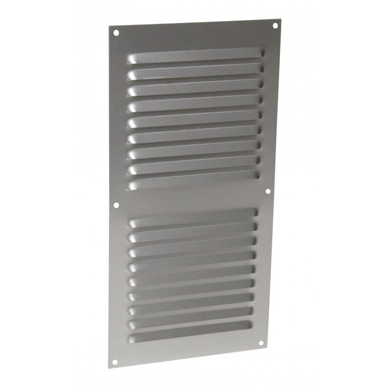 foto del prodotto alluminio anodizzato grigio con schermo rettangolare verticale 30x15
