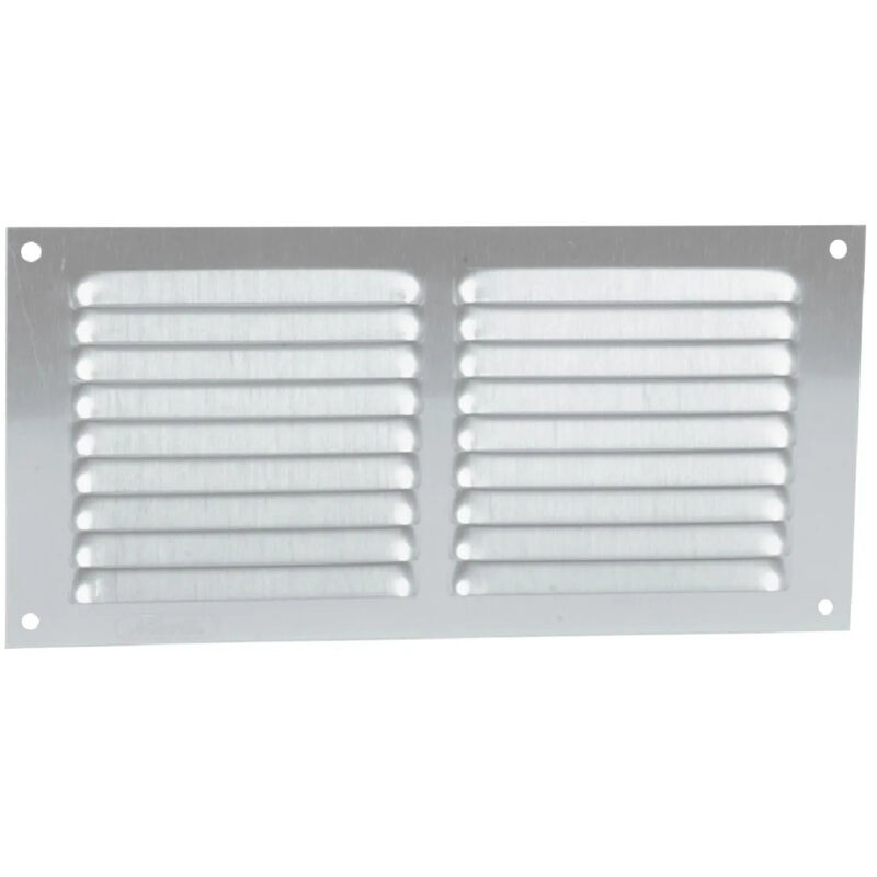 foto del prodotto alluminio anodizzato grigio con zanzariera orizzontale rettangolare 10x20